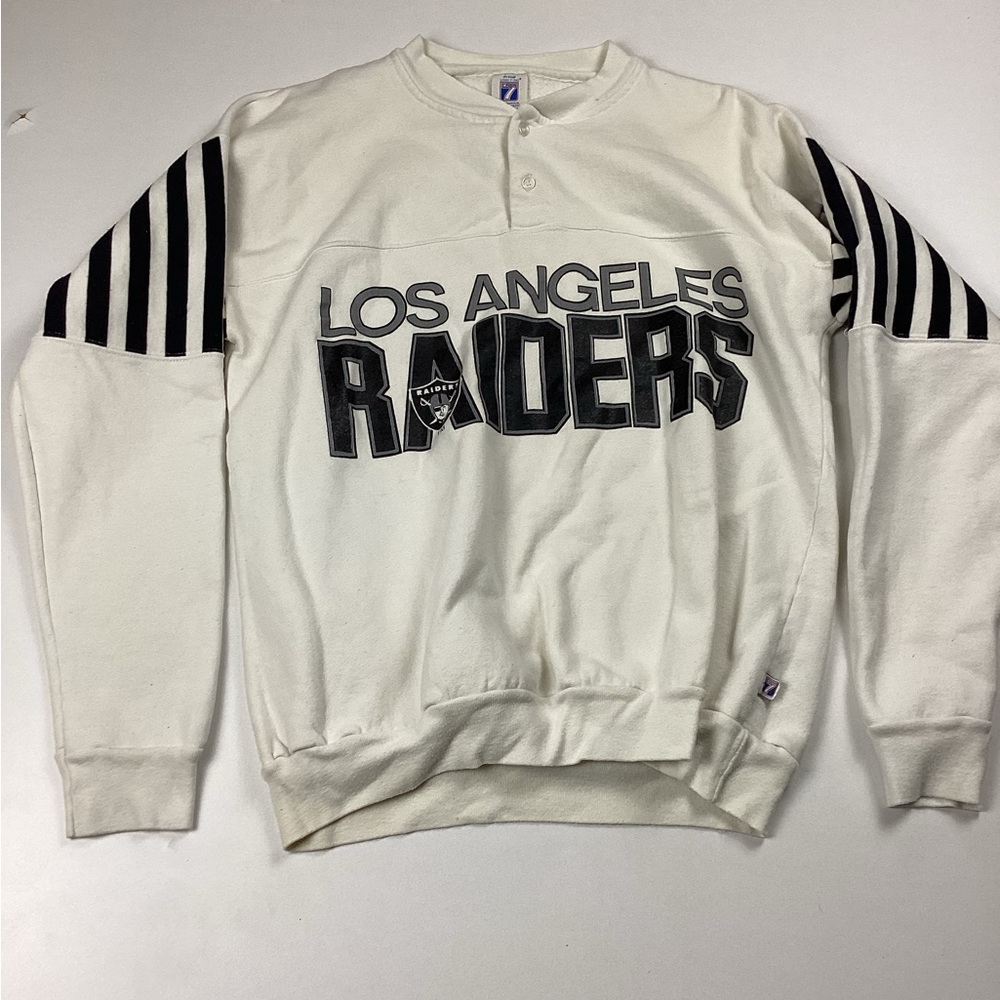 Vintage Logo 7 Los Angeles Raiders NFL Sweater - Sz Medium to Large fit